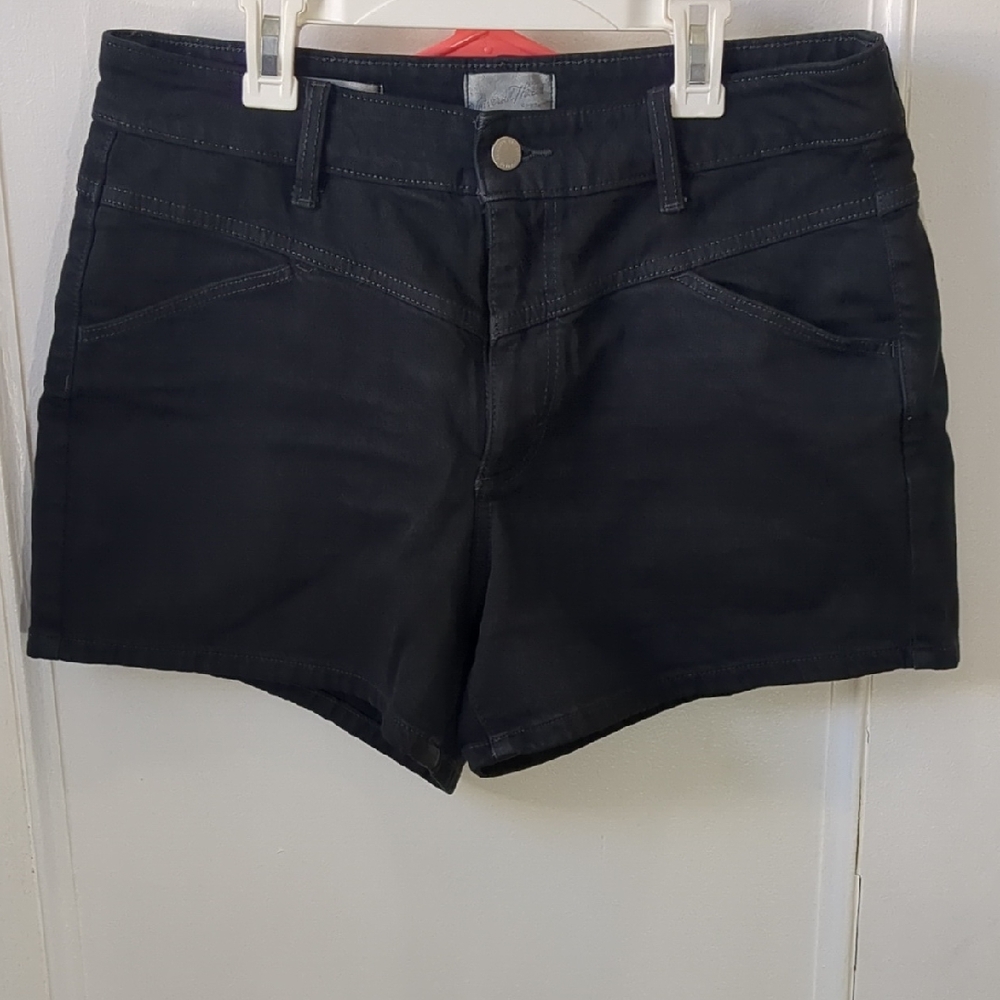 Black Denim Shorts